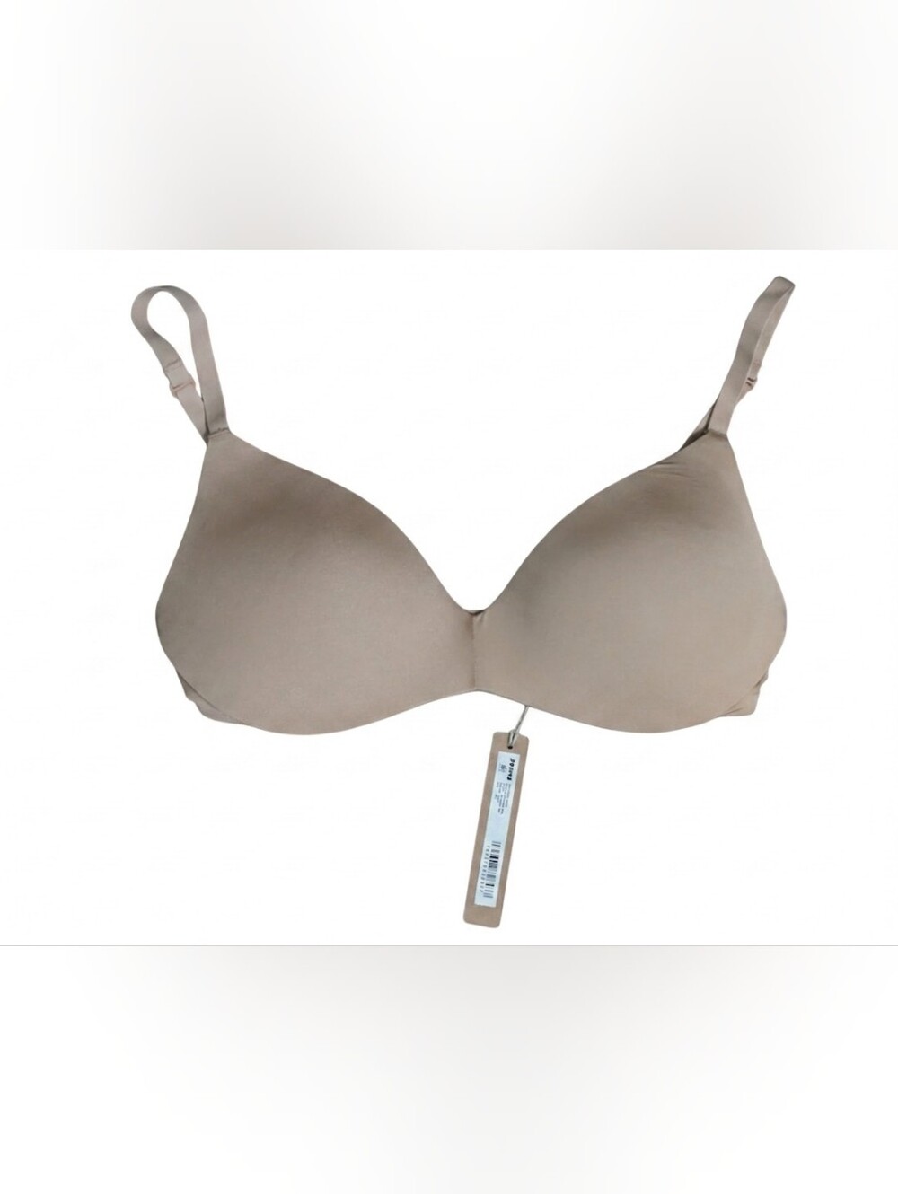 NWT SKIMS Wireless Form Push Up Plunge Bra 32C Clay Neutral Beige BR-WRL-1891